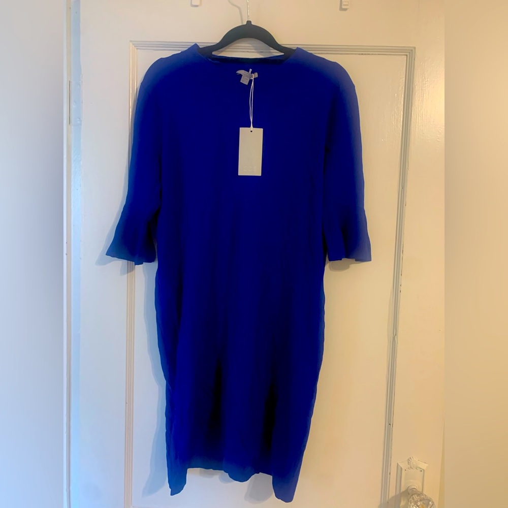 Cos sweater dress in Royal Blue